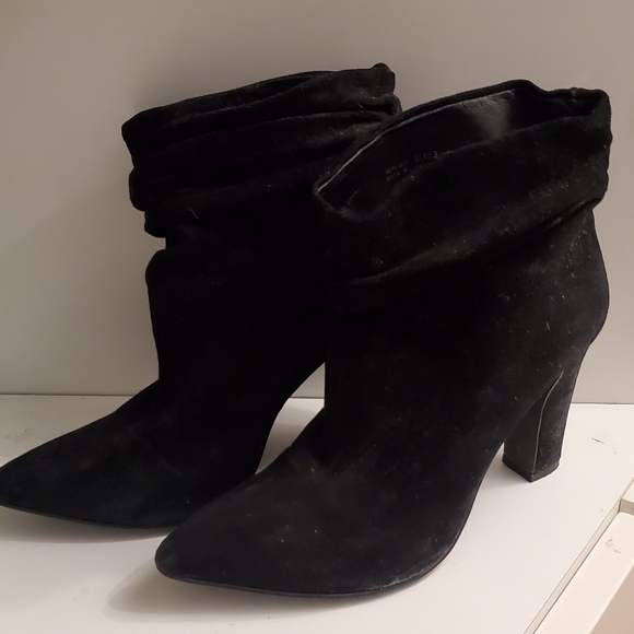 Kristin Cavallari Black Suede "Kane" Booties 6 - Picture 2 of 7